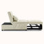 Fauteuil convertible en polyester capitonné l 26 po Avari-88086796