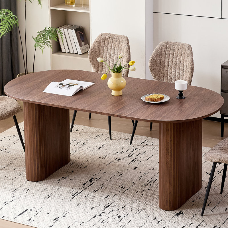 Table de salle à manger 70,8 po pour 4 personnes, table de ferme moderne pour 6 personnes, grande table de salle à manger rustique pour la salle à manger