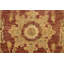 Tapis rouille en laine noué à la main de conception unique 2 pi 7 po x 7 pi 9 po New Age