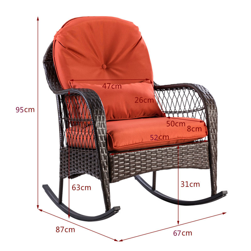 Ambrosio Outdoor Rocker Chair