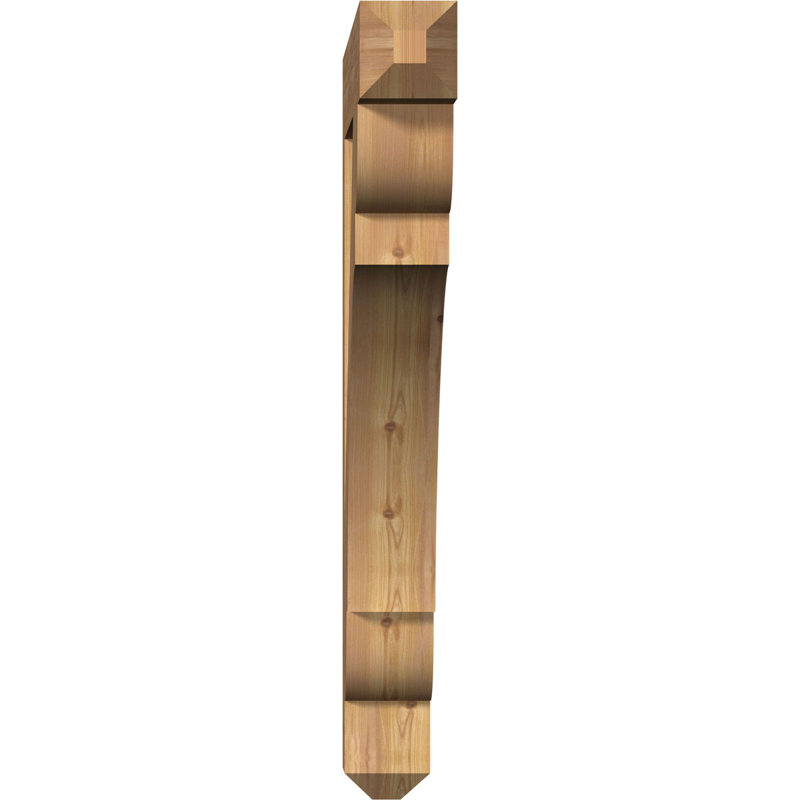 Support l 5 1/2 po x P 44 po x H 48 po pour artisan d'art olympique, cèdre rouge de l'Ouest, H 48 po x l 5,5 po x P 44 po