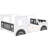 Full Size Platform Bed In Classic Car Design With Wheels, White - Pine Wood & Build Wheels White, Made Of And-258400205-258398259