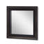 Miroir mural noir avec gaufrage doré