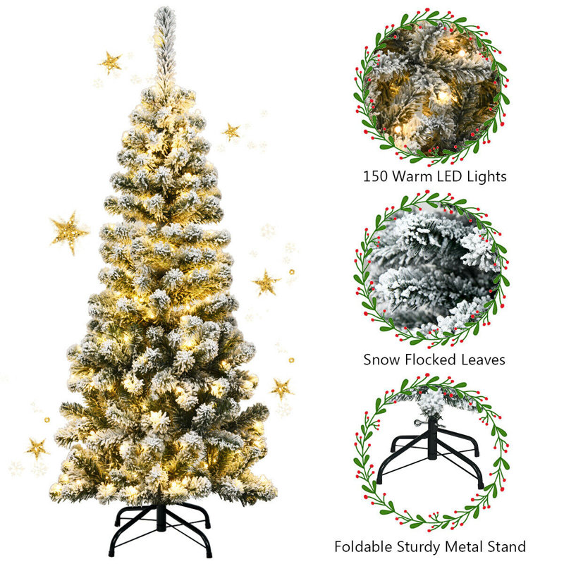 140' H Lighted Artificial Pine Christmas Tree