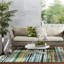 Tapis d'intérieur / extérieur bleu touffeté et fabriqué à la main Graysen-639787340