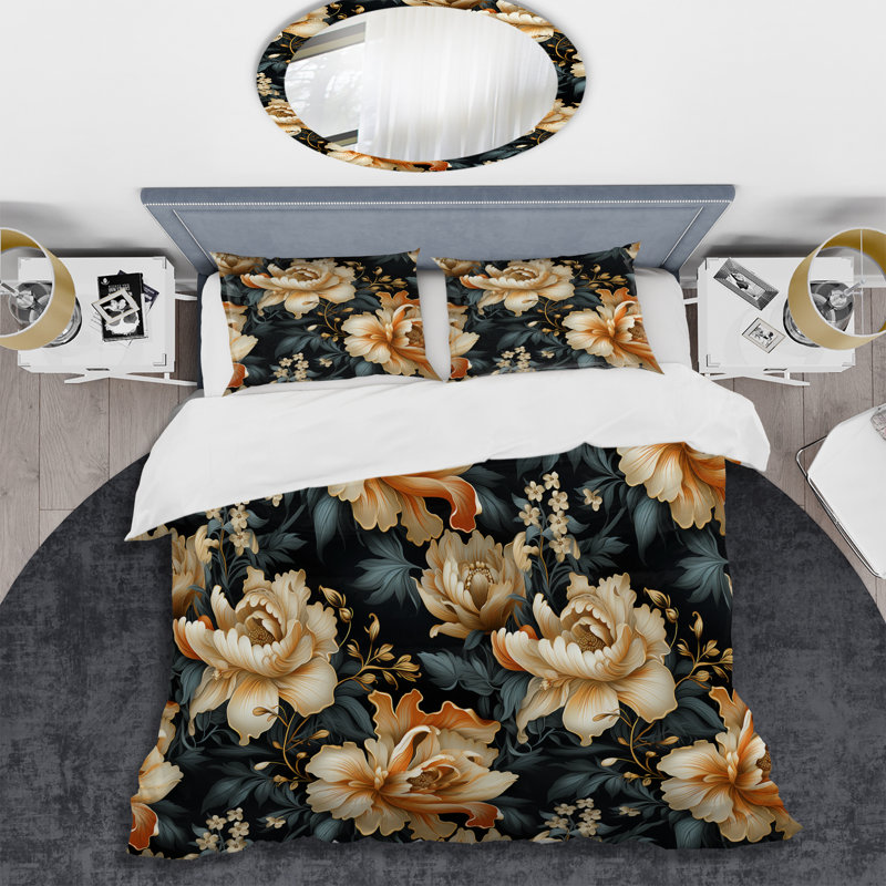 Ensemble de housse de couette Victorian, Housse de couette pour très grand lit et 2 très