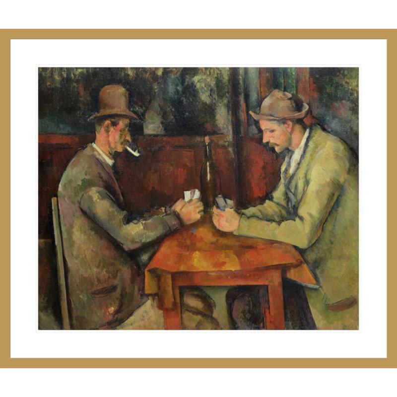 Les joueurs de cartes par Paul Cézanne, H 33,5 po x l 39,2 po