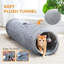 Tunnel pour chat pliable 45 po avec boule suspendue