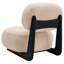Chaise d'appoint rembourrée Ruthan Chameau