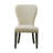 Gasport 21.75" Wide Rustic Leather Like Fabric Upholstered Dining Chairs-573897639