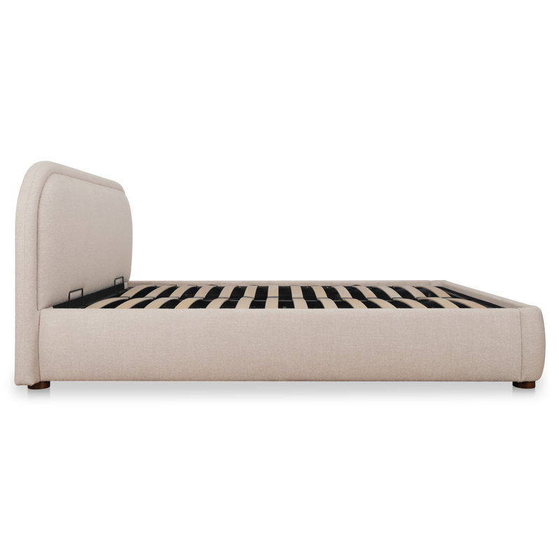 Très grand lit avec rangement Figaro, Très grand, Brun