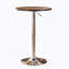 Adjustable Wood and Metal Bar Table in Black