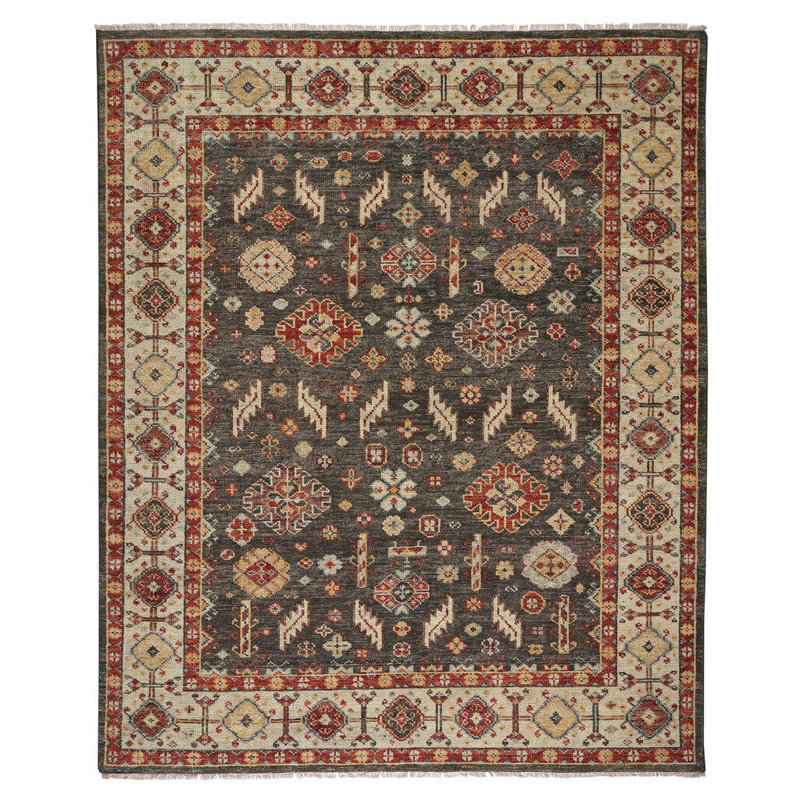 Snaider Performance Hand Knotted Wool Oriental Rug, Rectangle 3' x 5'