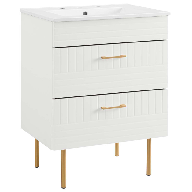 Meuble-lavabo 24 po Day Break, Blanc