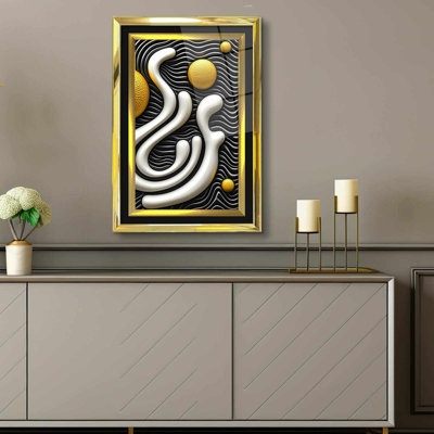 Elegant Decorative Framed Painting, 17.0 x 25.6 inches | 100% Acrylic Glass (Thickness: 0.04 inches) & Solid Wood Frame (Thickness: 1.0 inches) | Perfect Wall Art for Living Room, Bedroom & Office Decor