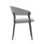 Chaise de salle à manger rembourrée en cuir Belle Stone-1065379687