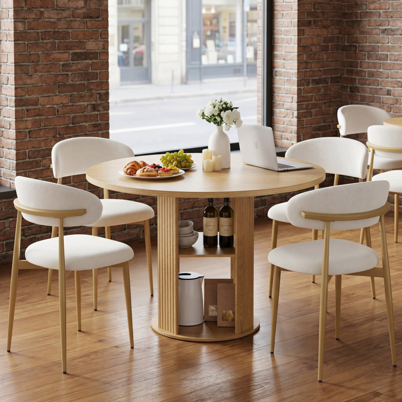 Dining Table Set, Light Brown