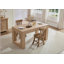 Table de salle à manger rectangulaire facile à assembler pour 4 à 6 personnes, kiosque pour petit déjeuner, conception de café avec pieds en bois, pièce idéale, café, kiosque