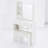 29.2" Small Space Left Drawer Desktop Vanity Table + Cushioned Stool-1257987550