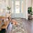 Rug Hallway - Washable Kitchen Vintage Stain Resistant Rugs Indoor Ultra-Thin Soft Floor Mat Non-Slip Rubber Backing Carpet for Bathroom Living Room Bedroom (Beige)-1986832142