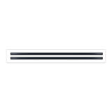 BUILDMART - 30x4 Modern AC Vent Cover - Standard Linear Slot Diffuser - Register Grille / Size: 2" H x 4" W x 30" L