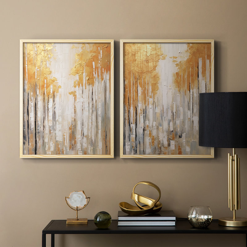 ABSTRACT Series CMXLII-Premium Framed Print -Ready to Hang - No Nails Required - No Nails Required, Bois naturel