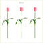 25in. Artificial Tulip Flower Stems, Set of 3-1576662737