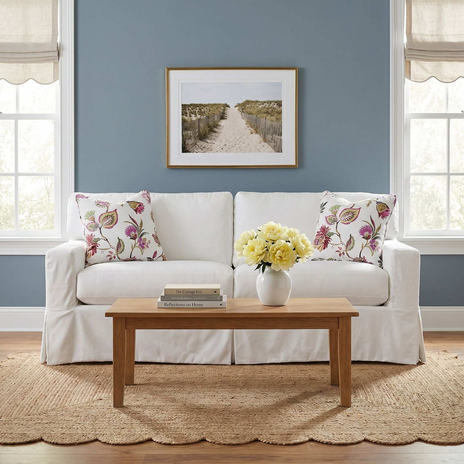 Gramercy Park 74'' Sofa, Gel Memory Foam Mattress, Basic Beige; 0317-85