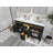 Sonoma 60 In. W X 22 In. D Double Sink Bathroom Vanity In Blacktop With 2 In. Quartz-110448236