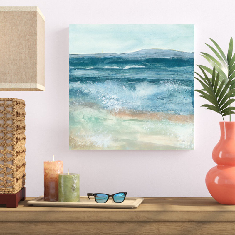 «Coastal VI» par Chris Paschke, reproduction d'art sur toile tendue, H 20 po x l 20 po
