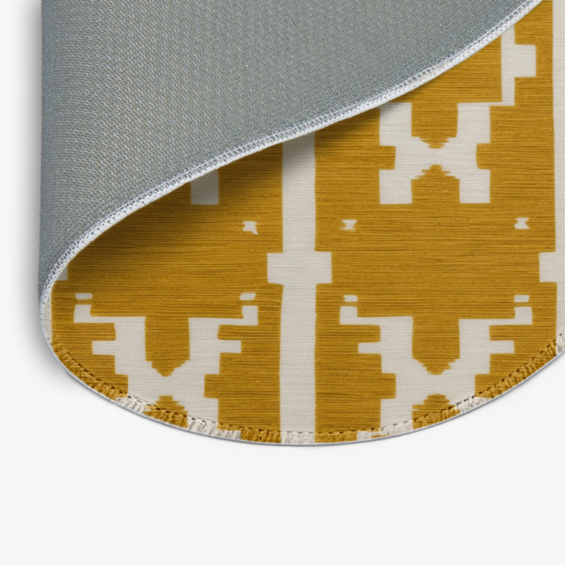 Tapis brun intérieur et extérieur Trellis, Rond 5 pi