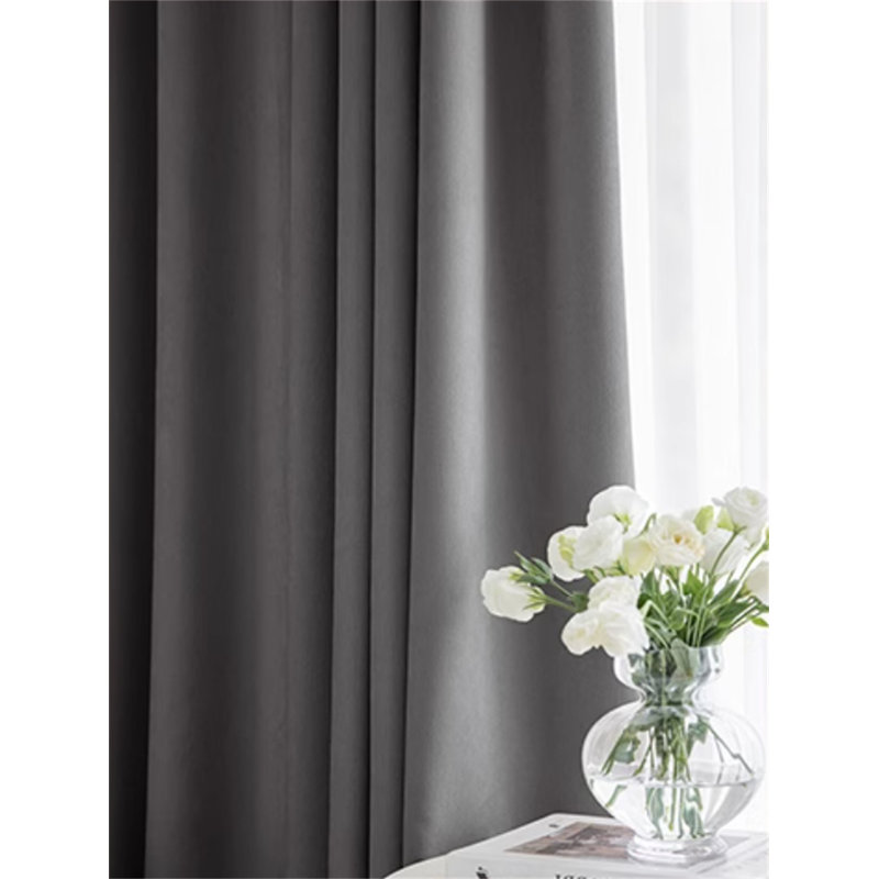 Room Darkening Single Curtain Panel, Gray