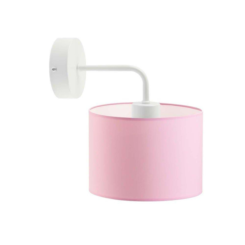 Ayanne Steel Armed Sconce, White, Light Pink
