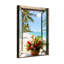 Paysage et nature, plage tropicale avec palmiers et fleurs-121370751-121370748-121370747