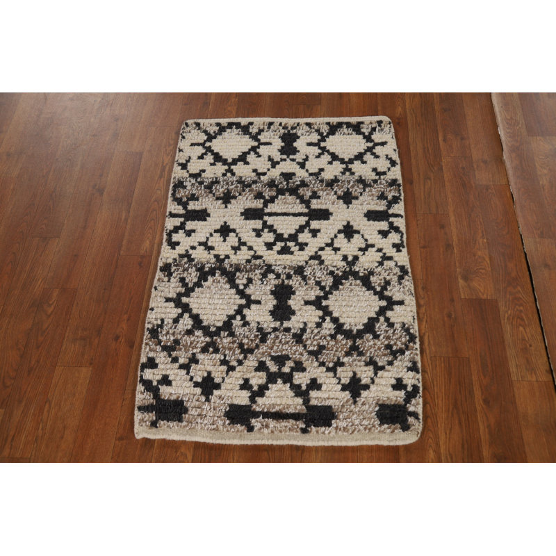 Tapis décoratif géométrique oriental marocain 2x3