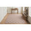 Tapis mauve à motif géométrique mauve tissé à la main-1979043117