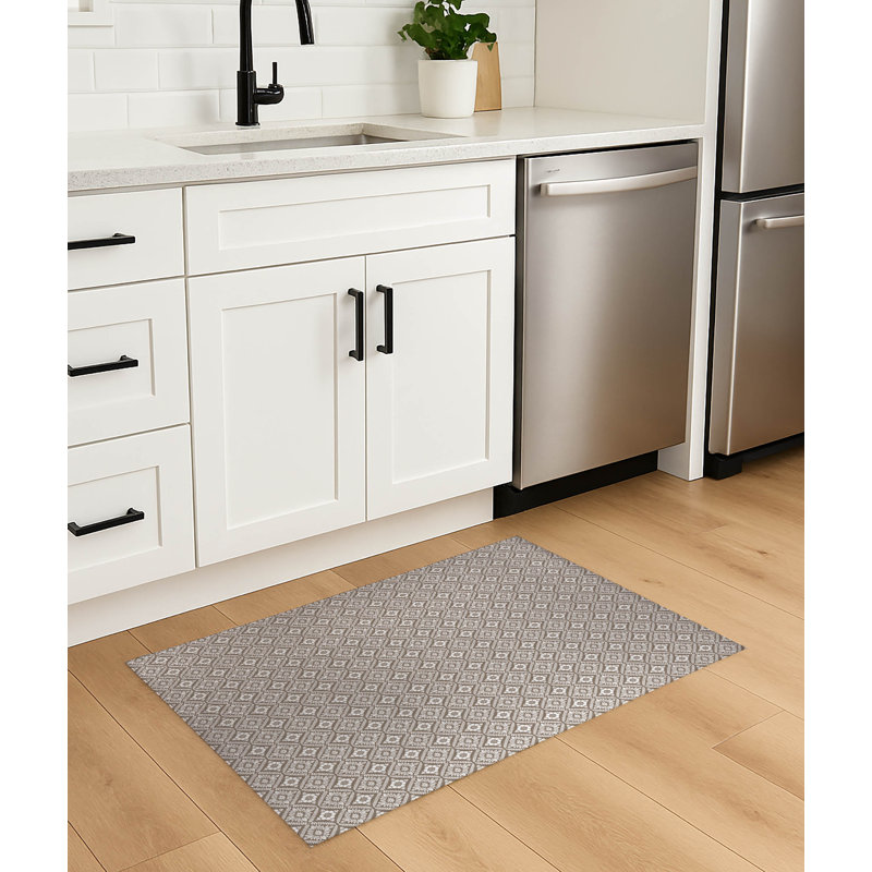 Petit tapis de cuisine Talia, Rectangulaire 3 pi x 5 pi, Brun