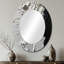 Miroir mural moderne blanc et noir Tranquility Unleashed I-344702021