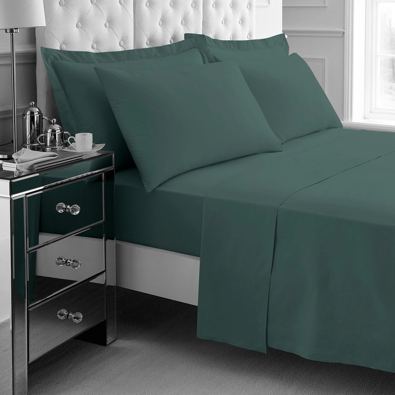 Standard Sheet Set, Double (4'6), Dark Green