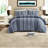Modern Bedding Sets, 3 Piece Cotton Full Queen Striped Comforter for Home