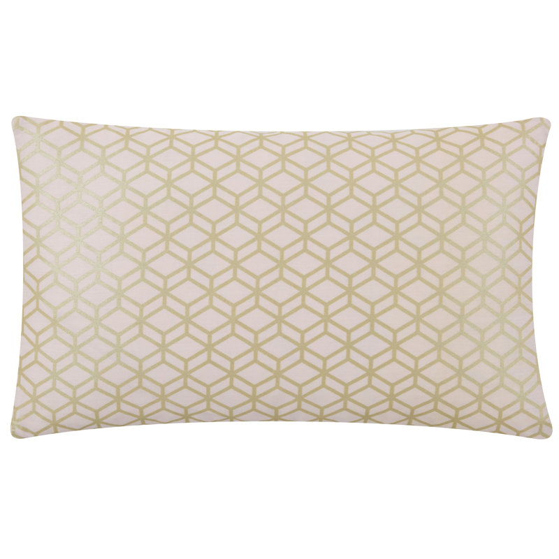 Gilda Geometric Rectangular Cushion, Blush