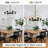 Modern Black Chandeliers, 6 Light Dining Room Light Fixtures Over Table, Farmhouse Glass Chandelier For Kitchen, Dining Room, Foyer, Entryway
