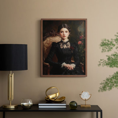 WOMEN Series CCXXIV Framed Print - Solid Wood