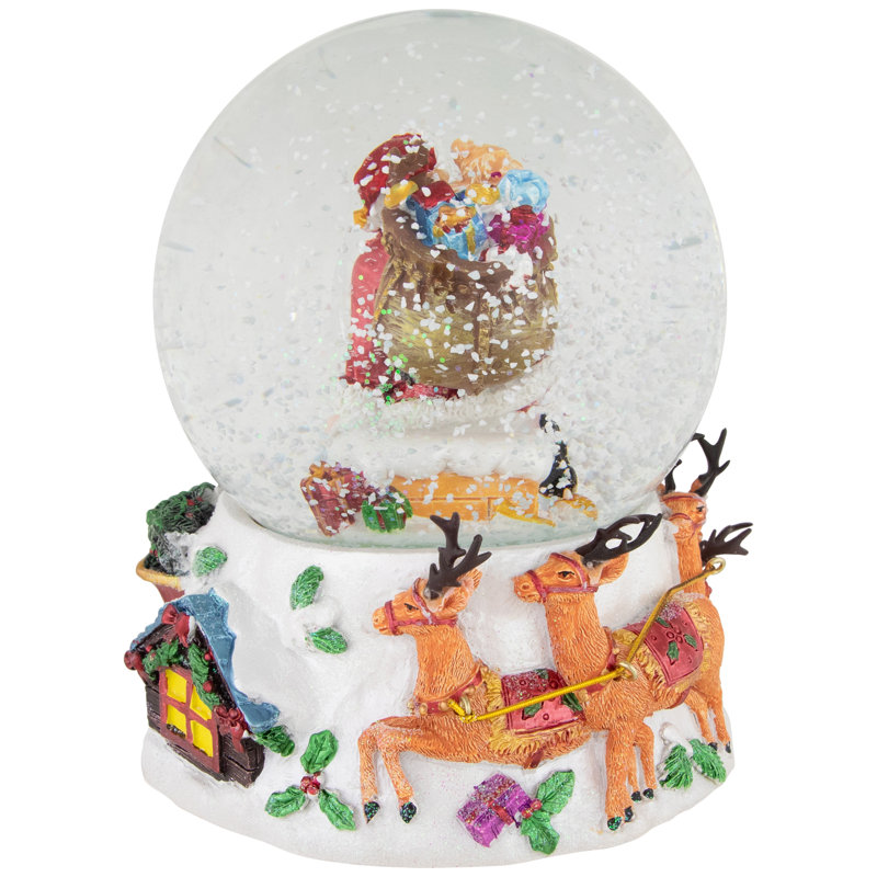 Globe terrestre de Noël musical 6,5 "
