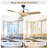  Kemp 52'' 3-Blade Standard Ceiling Fan with Remote Control，Black&Beige-814519575