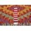 Tapis rouge en laine 3 pi 5 po x 5 pi One-of-a-Kind Voyle