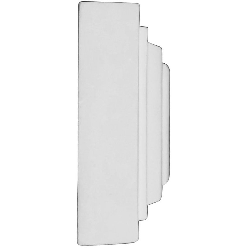 Rosette Leandros H 4,38 po x l 4,38 po x P 1,25 po