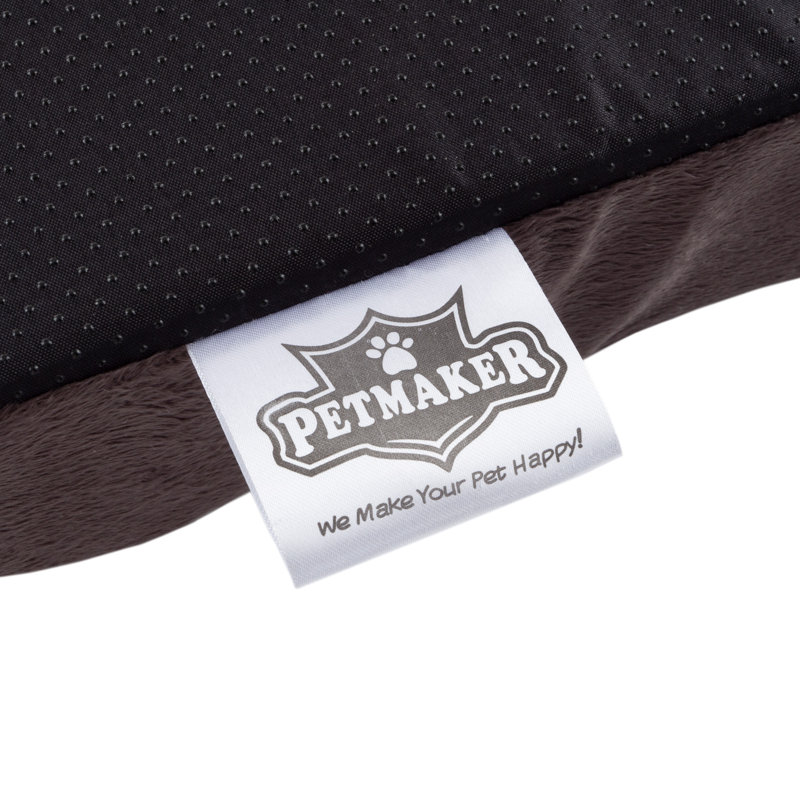 PETMAKER Bamboo Charcoal Infused Dog Bed, Brown, Large (44" W x 35" D x 2.75" H)
