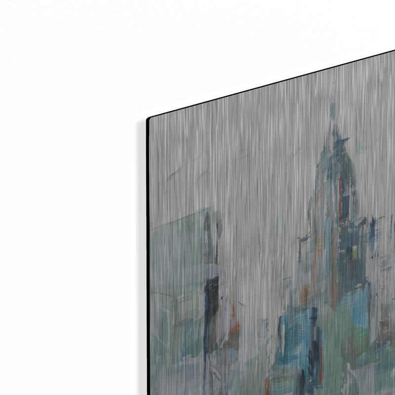 «Brilliant City Study 2» par Ethan Harper, art mural en métal, H 16 po x l 12 po