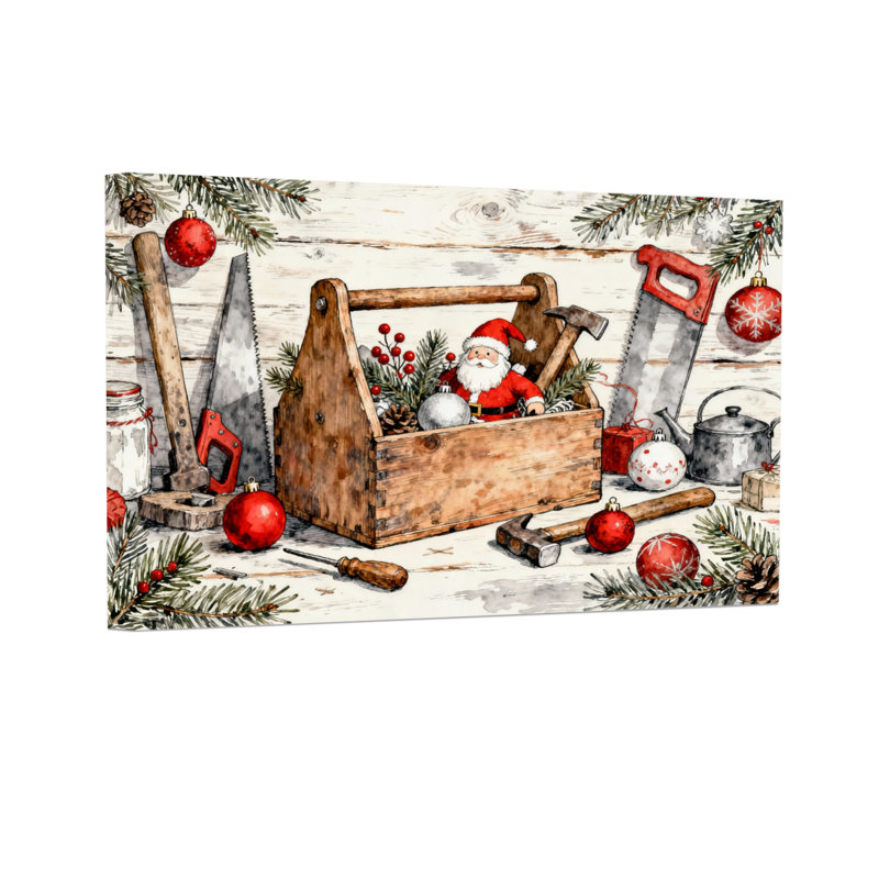 Christmas Christmas Tools Santa Workshop Decor